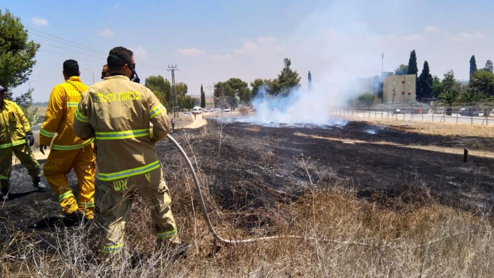 American and Israeli firefighters in southern Israel, Photo, EVP