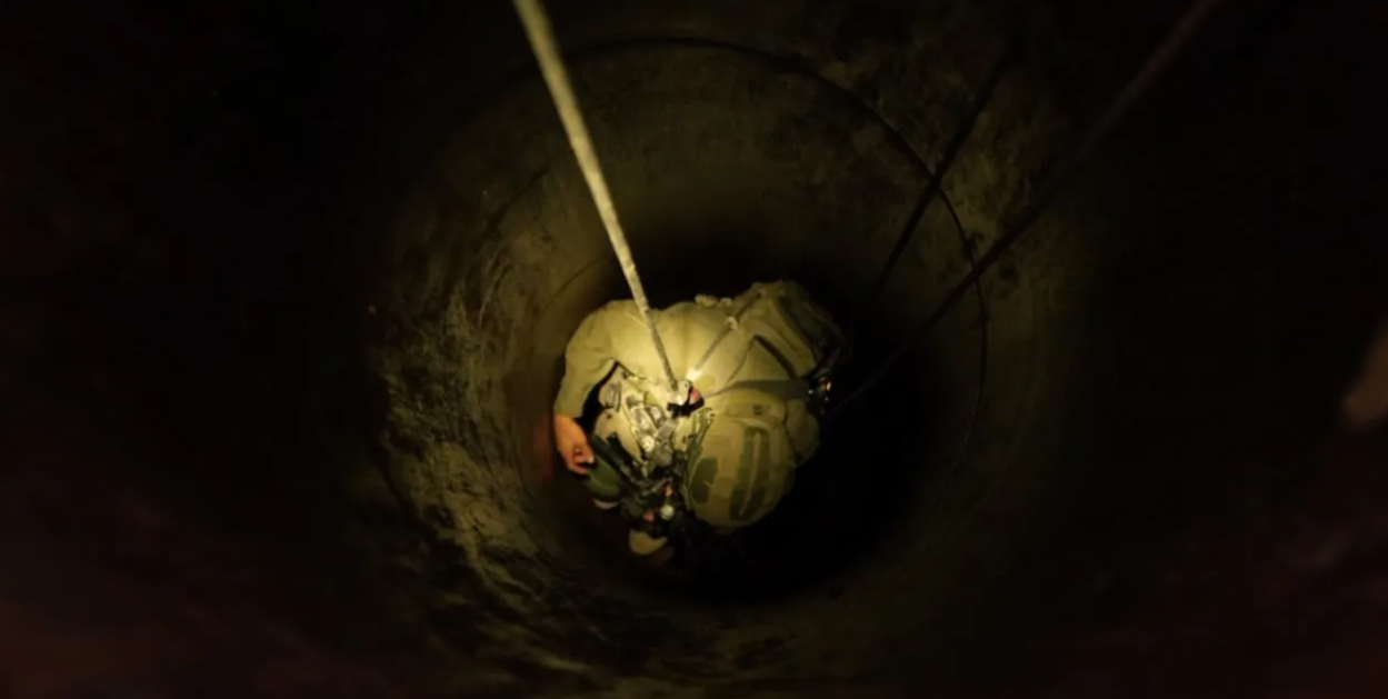 IDF soldiers complete an operation to seal the underground tunnel in which the remains of Lieutenant Hadar Goldin were held captive by Hamas terrorists in the Gaza Strip. June 29, 2026. (photo credit: IDF SPOKESPERSON UNIT)