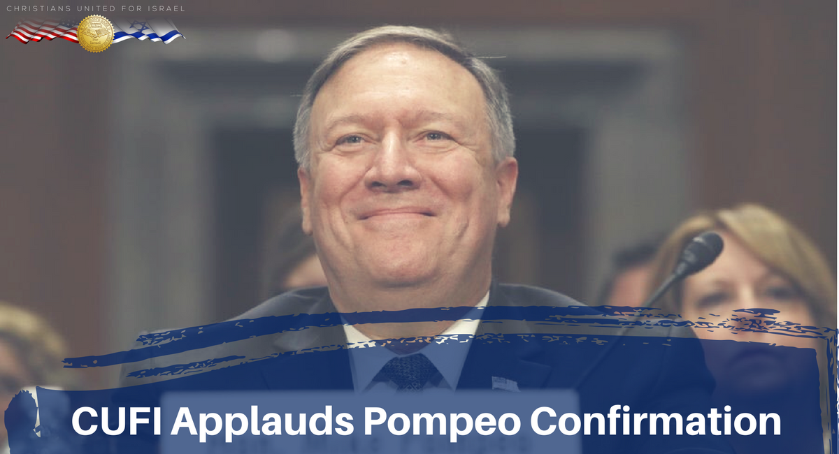 CUFI Applauds Pompeo Confirmation