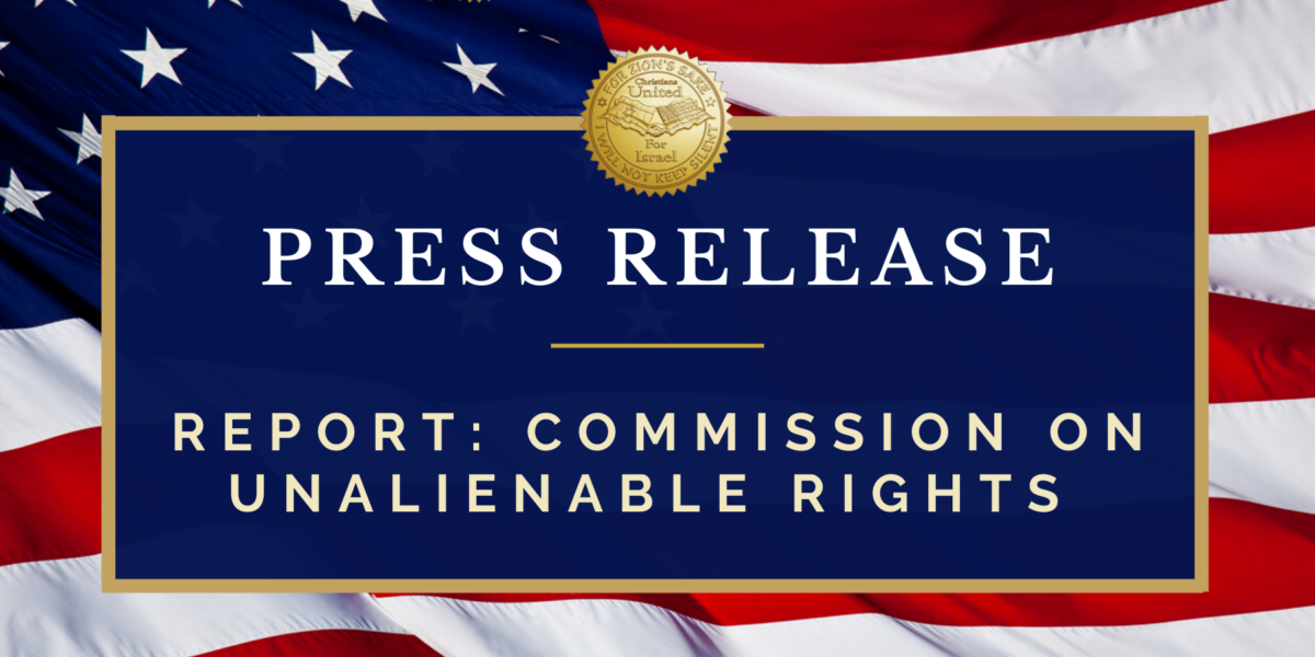 CUFI Chairman Applauds Report of the Commission on Unalienable Rights