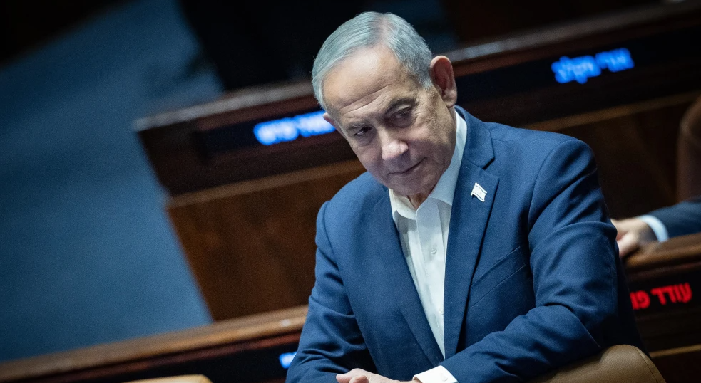 Israeli Prime Minister Benjamin Netanyahu attends a vote at the Knesset in Jerusalem, on July 16, 2026. Photo by Yonatan Sindel/Flash90.