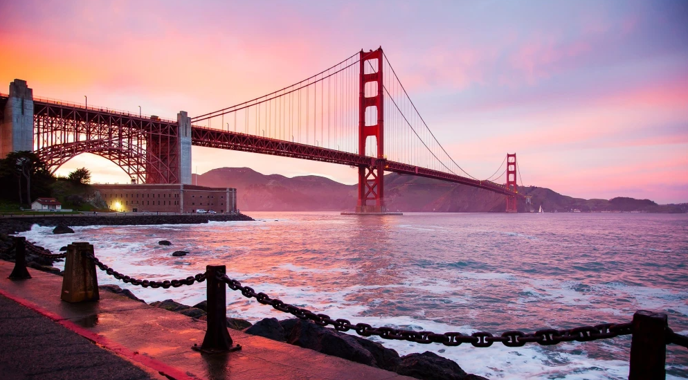 The Golden Gate Bridge in San Francisco. Credit: Pexels.