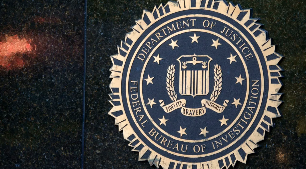 J. Edgar Hoover Federal Bureau of Investigation (FBI) Building WASHINGTON, DC - JUNE 3: A Department of Justice Federal Bureau of Investigation sign is displayed outside of the J. Edgar Hoover Federal Bureau of Investigation building on June 3, 2026 in Washington, DC. (photo credit: Kevin Carter/Getty Images)