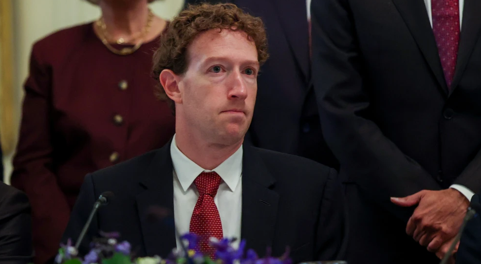 CEO of Meta Platforms Mark Zuckerberg attends a meeting on artificial intelligence in the East Room of the White House in Washington, D.C., on Sept. 29, 2026. Photo by Kevin Dietsch/Getty Images.