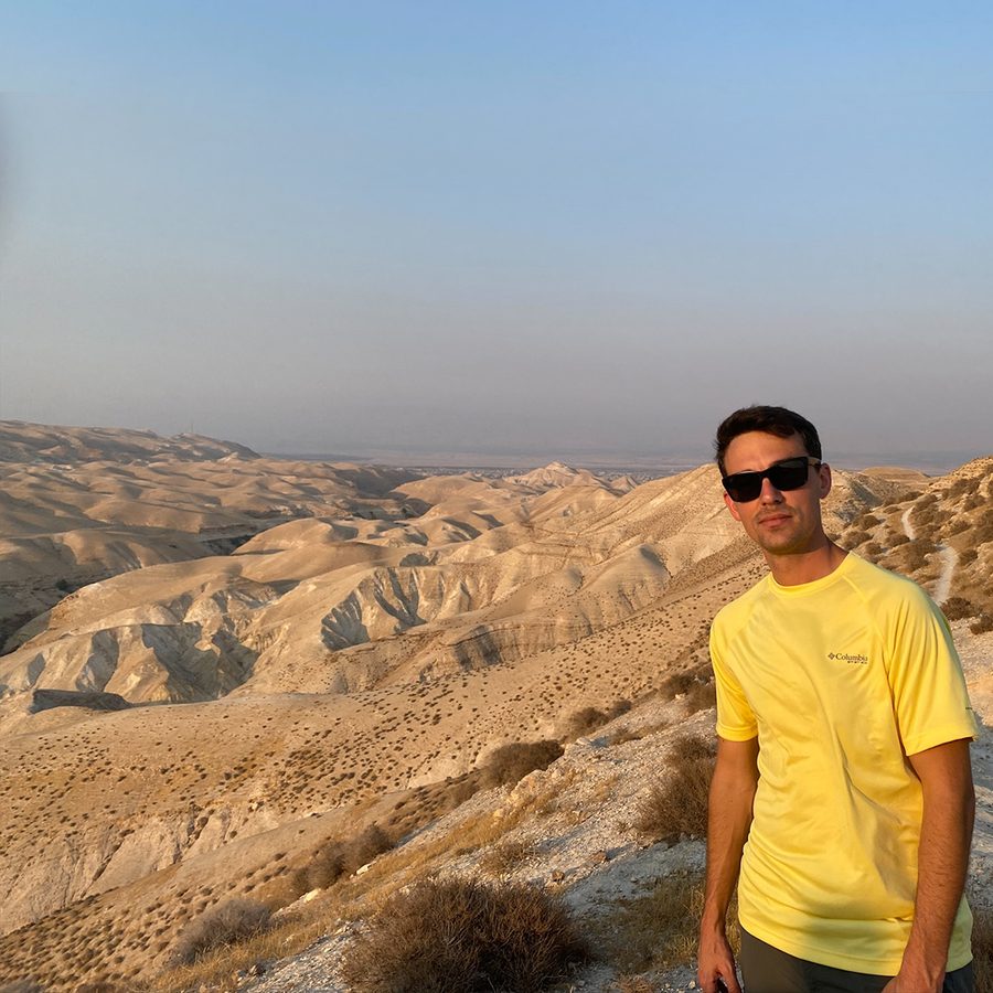 Kirby Calhoun in Israel