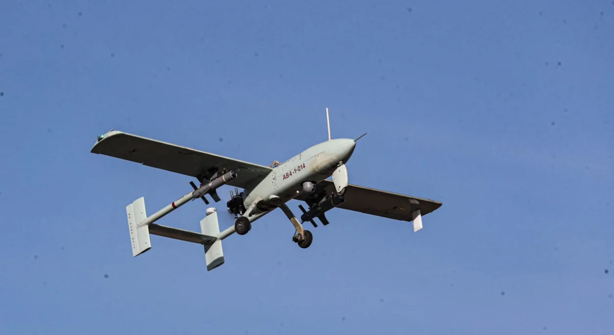 A drone is seen during a military exercise in an undisclosed location in Iran, in this handout image obtained on October 4, 2023; Illustration. (photo credit: IRANIAN ARMY/WANA (WEST ASIA NEWS AGENCY)/HANDOUT VIA REUTERS)